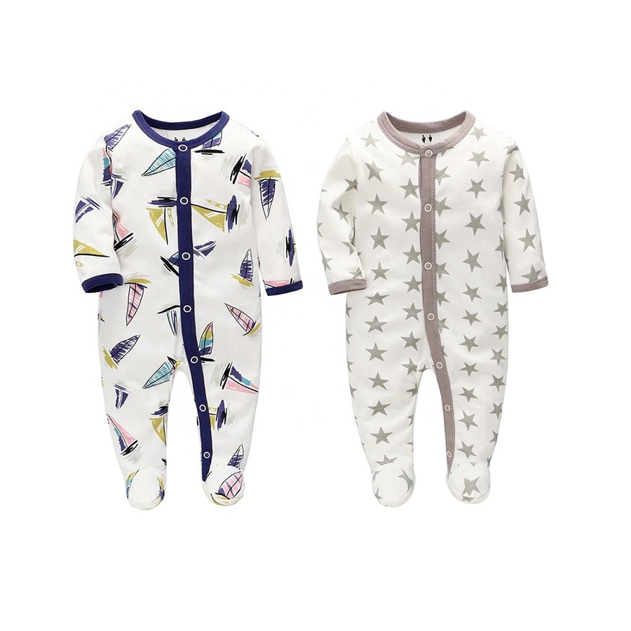 Factory wholesale baby girl clothes cotton baby rompers for boy Breathable Newborn baby boy clothing sets