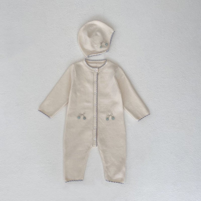 Newborn Baby Knit Playsuit Infant Knitted Romper Kids Girl Solid Color Bodysuit Warm Jumpsuit