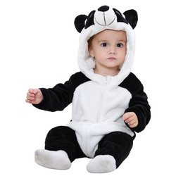 Flannel Rabbit Costume Baby Clothes Kids Animal Winter Baby Rompers Jumpsuit for Girls Boys Tigger Panda Pajama Set Full Casual