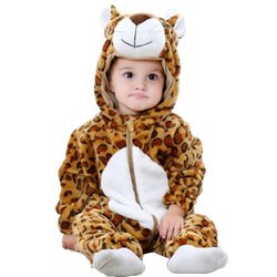 Flannel Rabbit Costume Baby Clothes Kids Animal Winter Baby Rompers Jumpsuit for Girls Boys Tigger Panda Pajama Set Full Casual