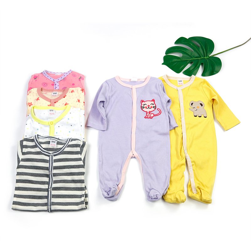china manufacturer wholesale baby pajama 3 pack knitted romper jumpsuit sleepsuit Baju Bayi 2020 new ribbed romper