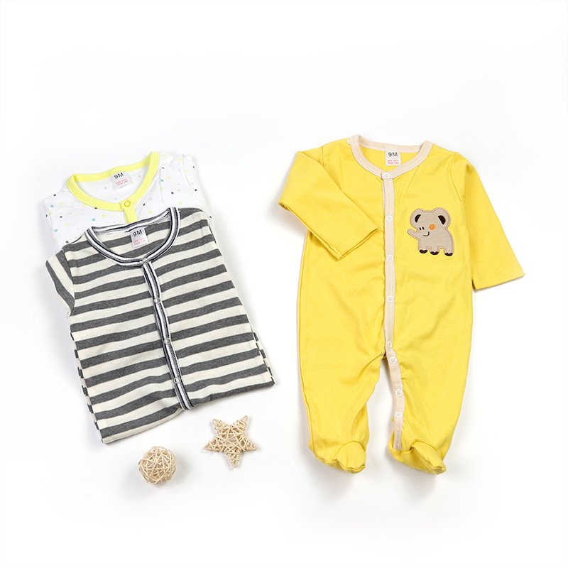 china manufacturer wholesale baby pajama 3 pack knitted romper jumpsuit sleepsuit Baju Bayi 2020 new ribbed romper