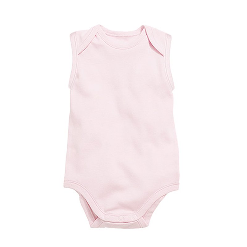 2024 New Plain Color Baby Boy Girl Bodysuit Soft Cotton Jumpsuit Newborn Baby Sleeveless Romper