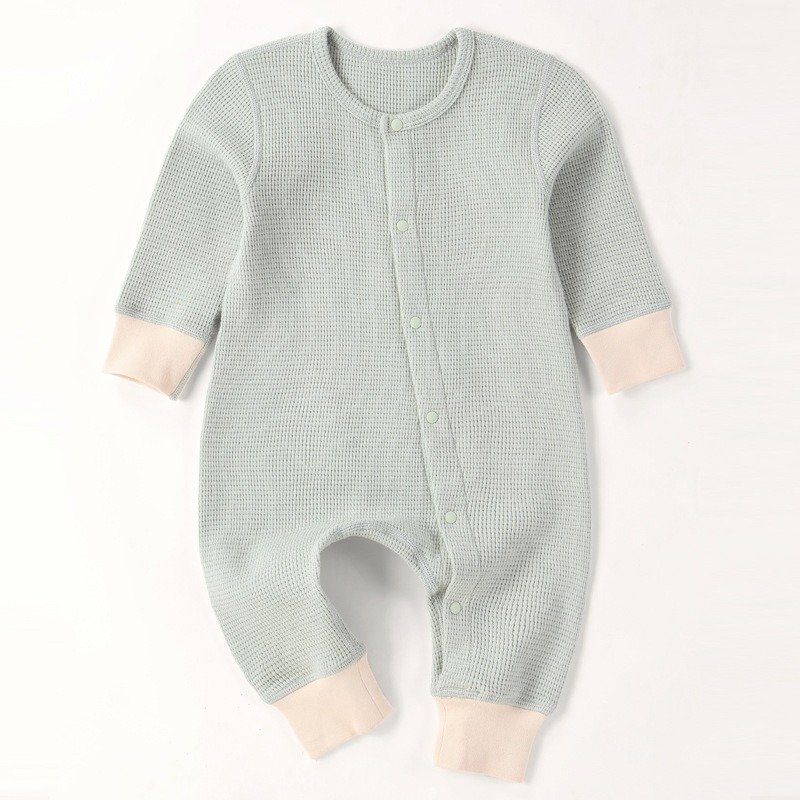 High Quality Boutique Solid Color Organic Cotton Bamboo Baby Romper Custom 95% Bamboo Viscose 5% Bamboo Baby Pajamas