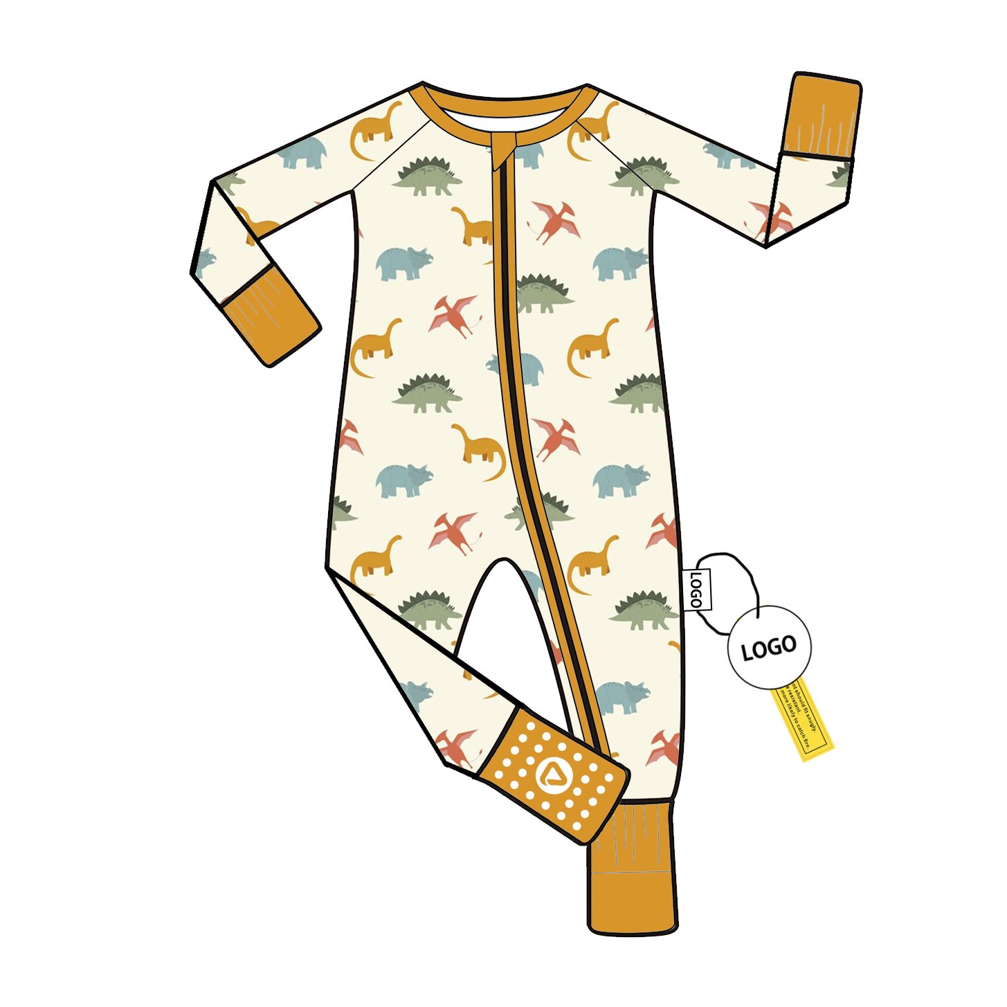 Bamboo Baby Romper Jumpsuit Bodysuit with Zipper Short Sleeve Long Sleeve for Girls Custom Wholesale Bodysuit