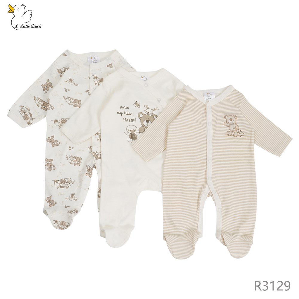 Free sample custom baby clothes goods factory outlet Wholesale Bundle: Cozy 100% Cotton Long-Sleeve Baby Rompers OEM/ODM