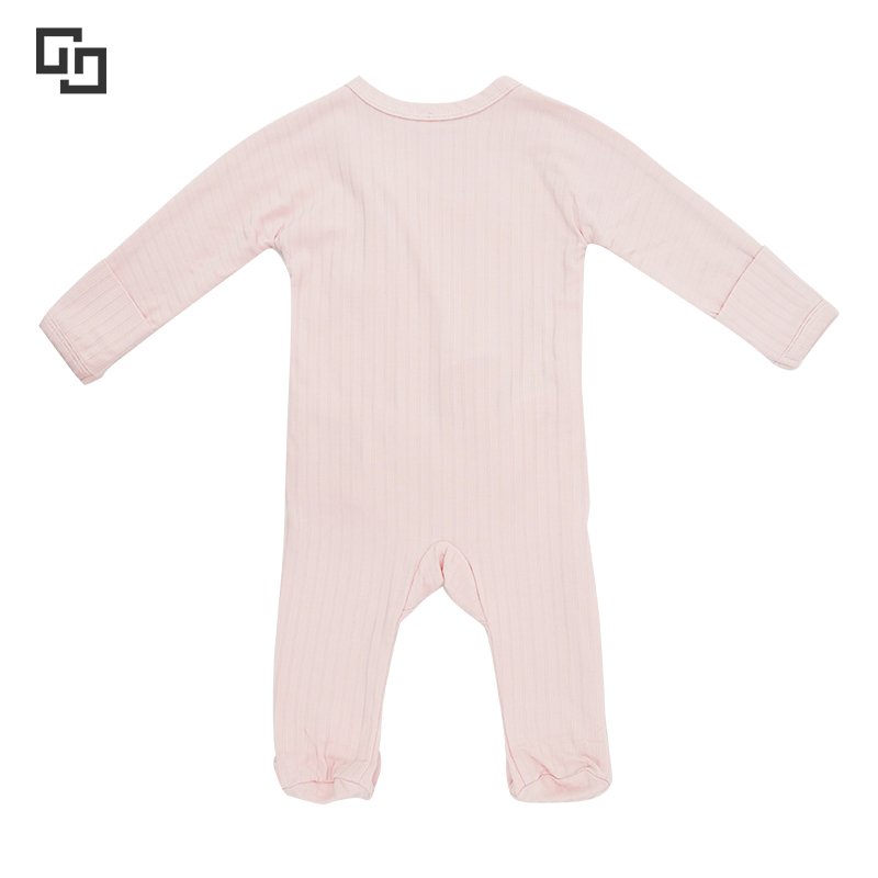 100% Organic Cotton Baby Sleepsuit Rompers Jumpsuits Tight-fitting Label Logo Zip Baby Pajamas 1600934554676