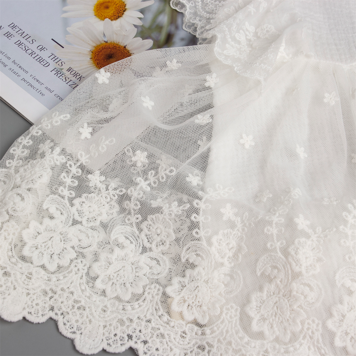 Wholesale baby Girl Clothing Cute Sleeveless baby romper White Lace Flower Dress