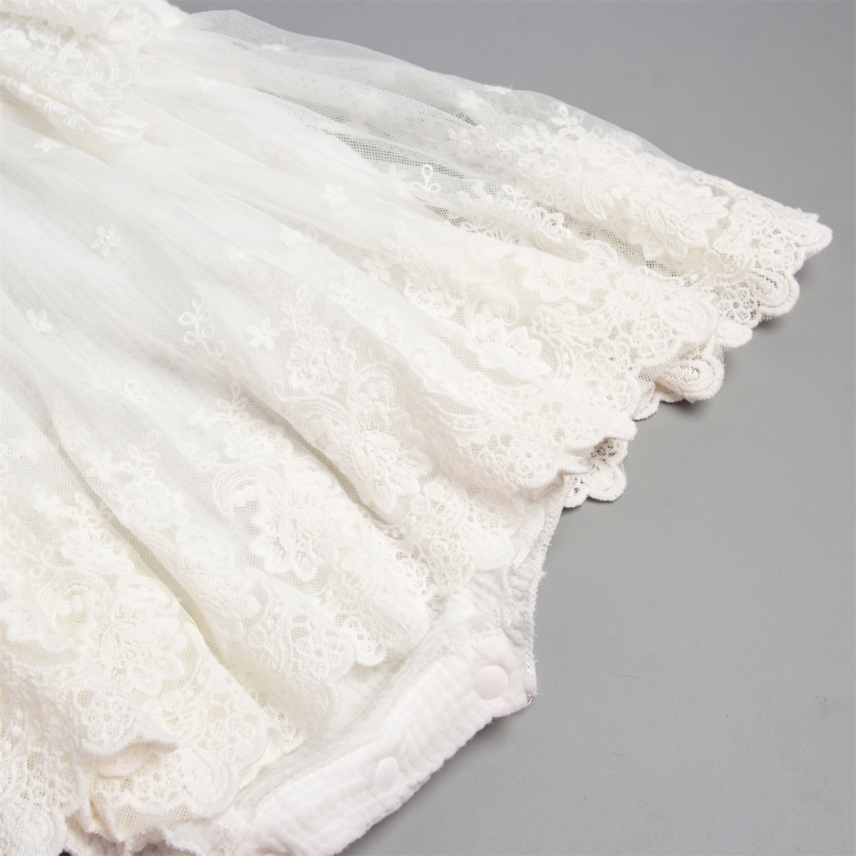 Wholesale baby Girl Clothing Cute Sleeveless baby romper White Lace Flower Dress