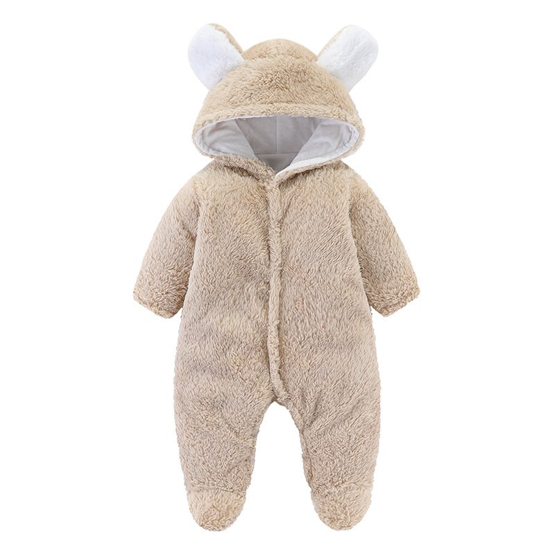 Wholesale custom winter organic baby clothing romper set girl boys' baby rompers