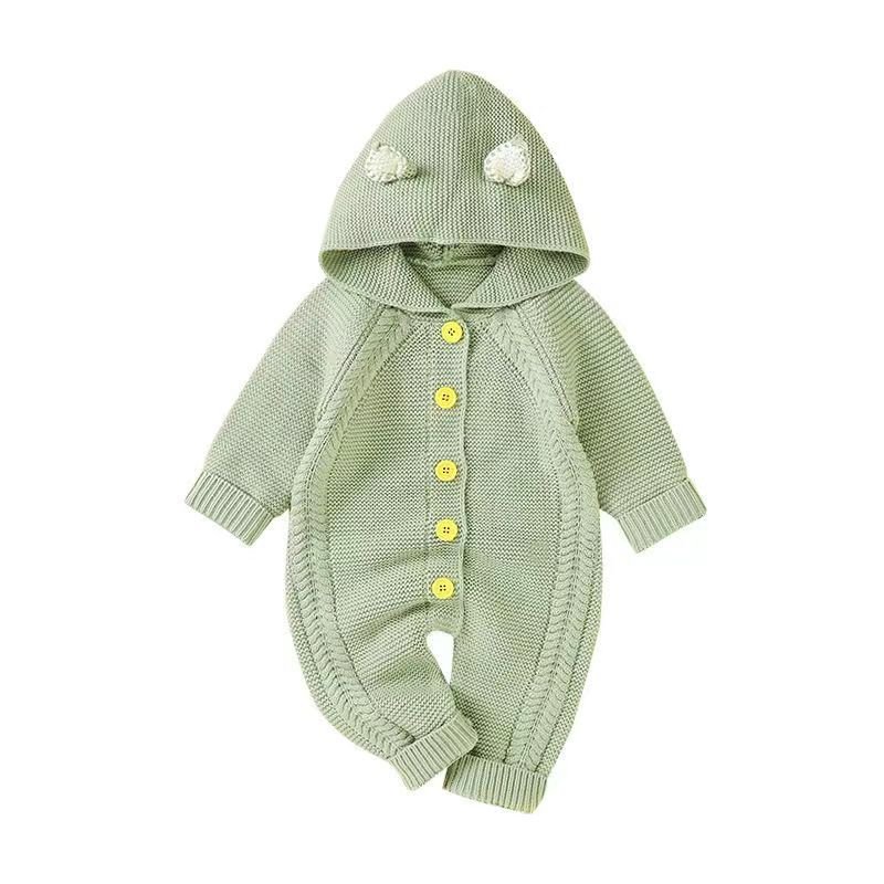 OEM Winter Baby knit Rompers Baby Winter knitting One Piece Clothes baby rompers
