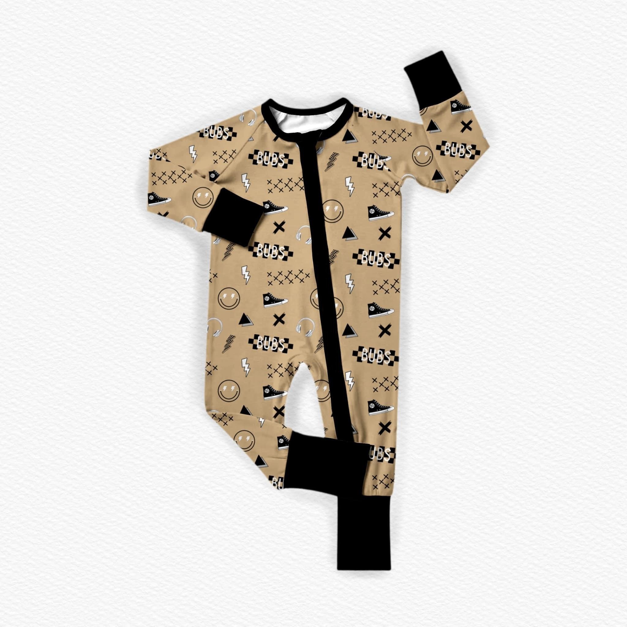Baby Romper Custom Boy Girl Soft Clothes Checkerboard Long Sleeve Romper Newborn Knitted Zipper Jumpsuit