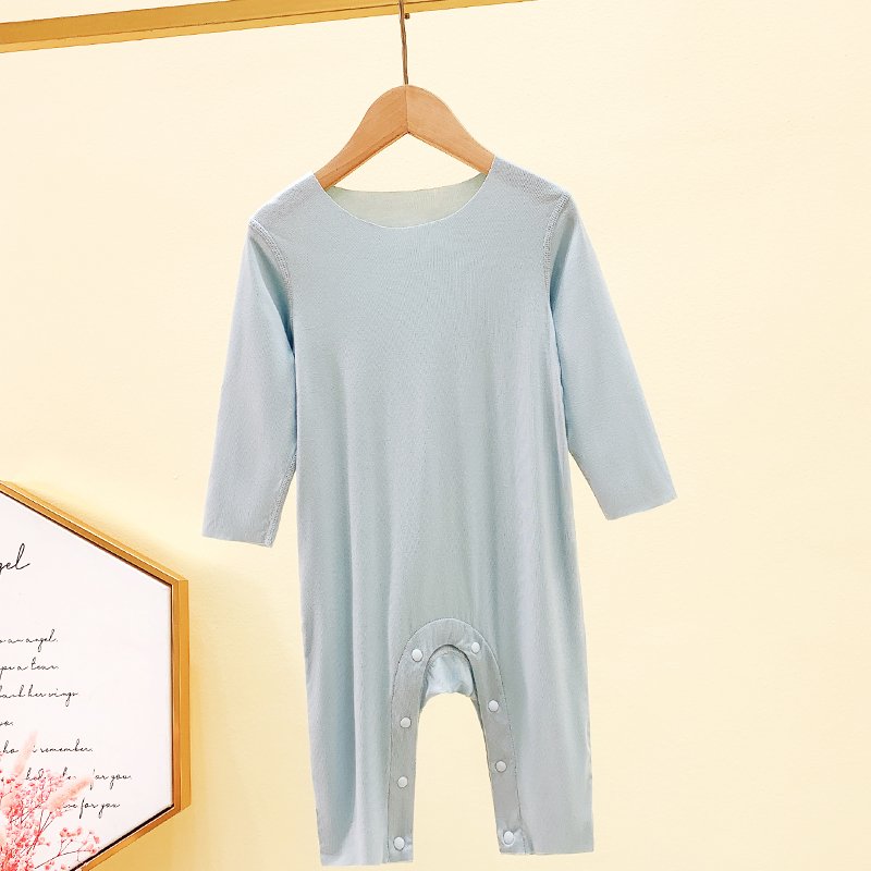 AustinBella 2021 wholesale boutique high quality baby boy girls summer clothes long sleeve designer pajama romper