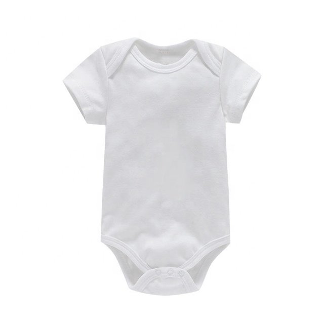 Wholesale Plain Clothes Solid Color Onesie Boys and Girls Summer Rompers For Newborns Baby