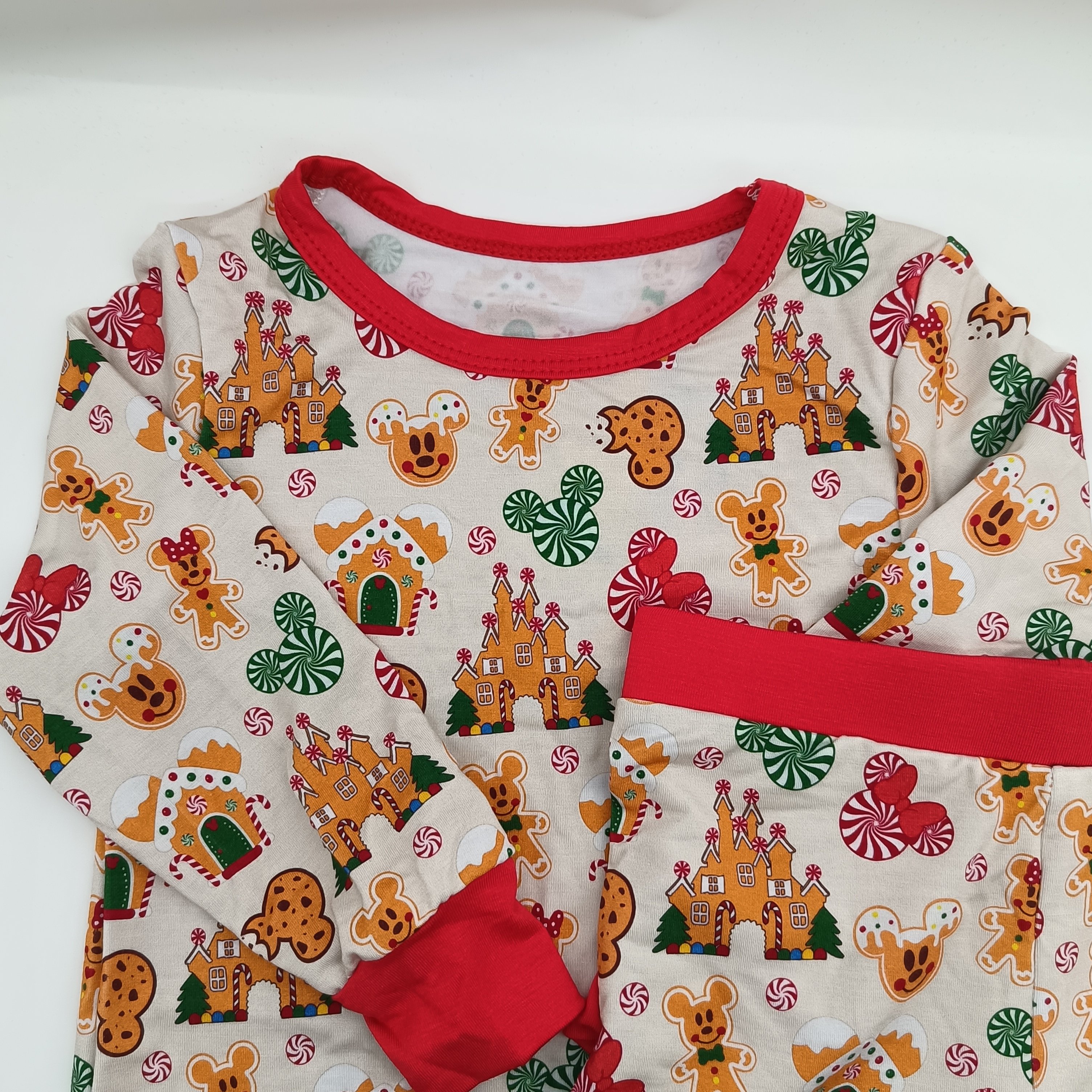 High Quality RTS low MOQ Bamboo baby customized animal pattern Clothing sets 2pcs