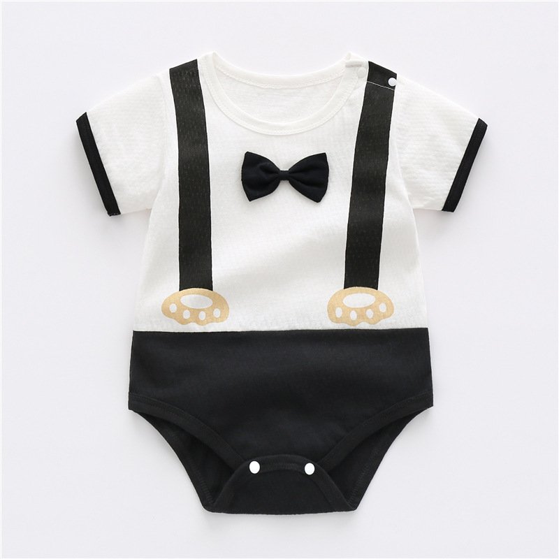 Bamboos Bamboo Fiber Baby Clothes Summer Thin Bag Fart Clothes Baby Summer Vest Baby Romper