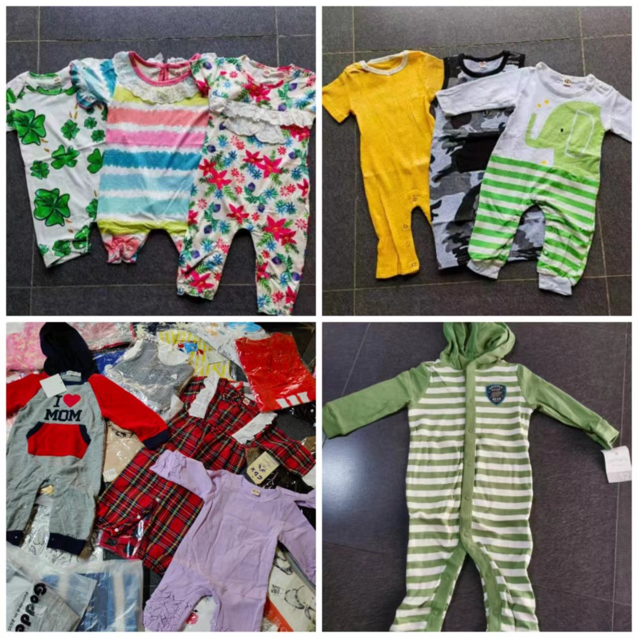 clearance sale kids pants footie girls baby assorted dresses clothing sets baby shorts rompers overrun leftover t-shirts