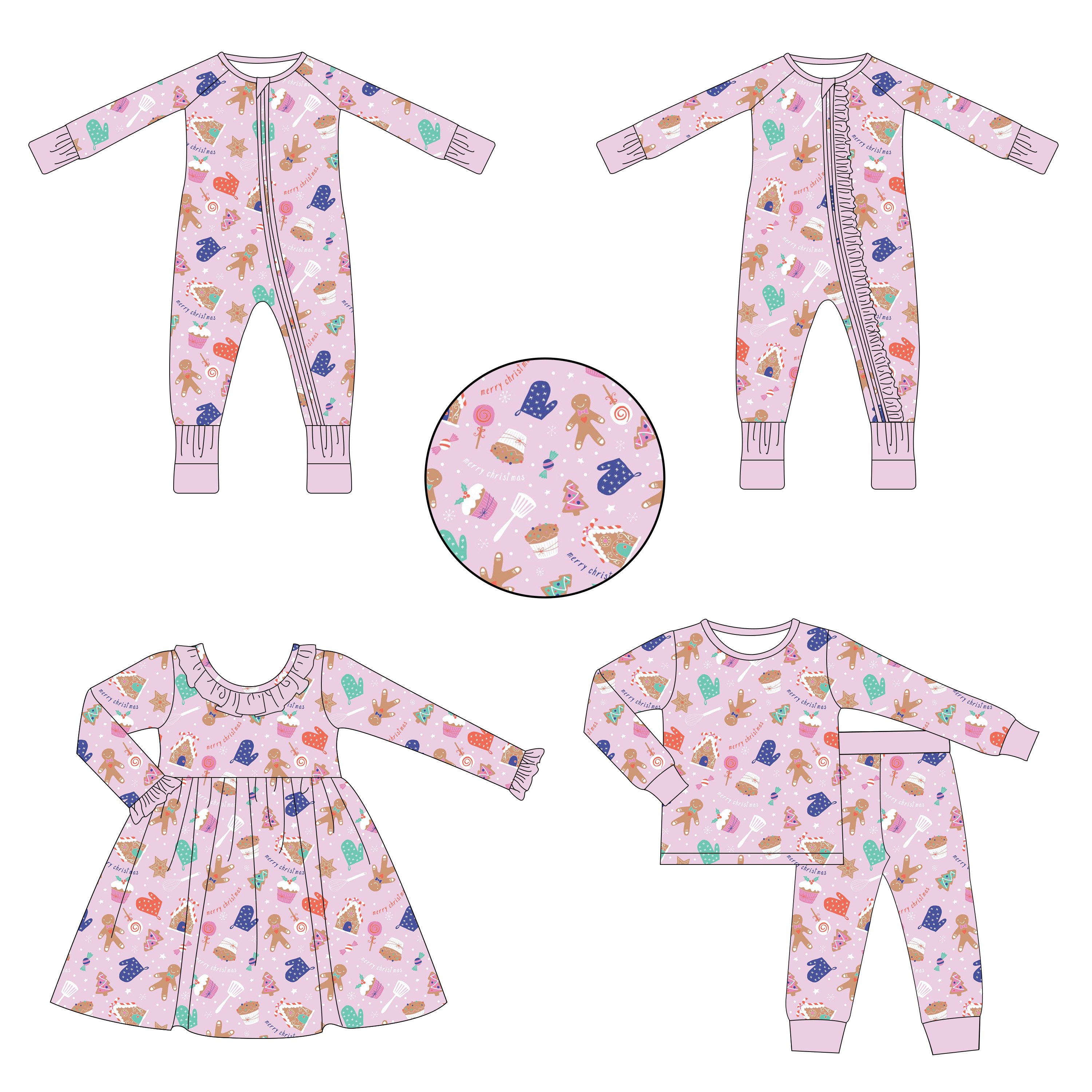 Custom Print Bamboo Fabric Newborn Baby Infant Rompers Clothes Onesie Zipper Bamboo Viscose Toddler Pajamas Sleeper Clothes
