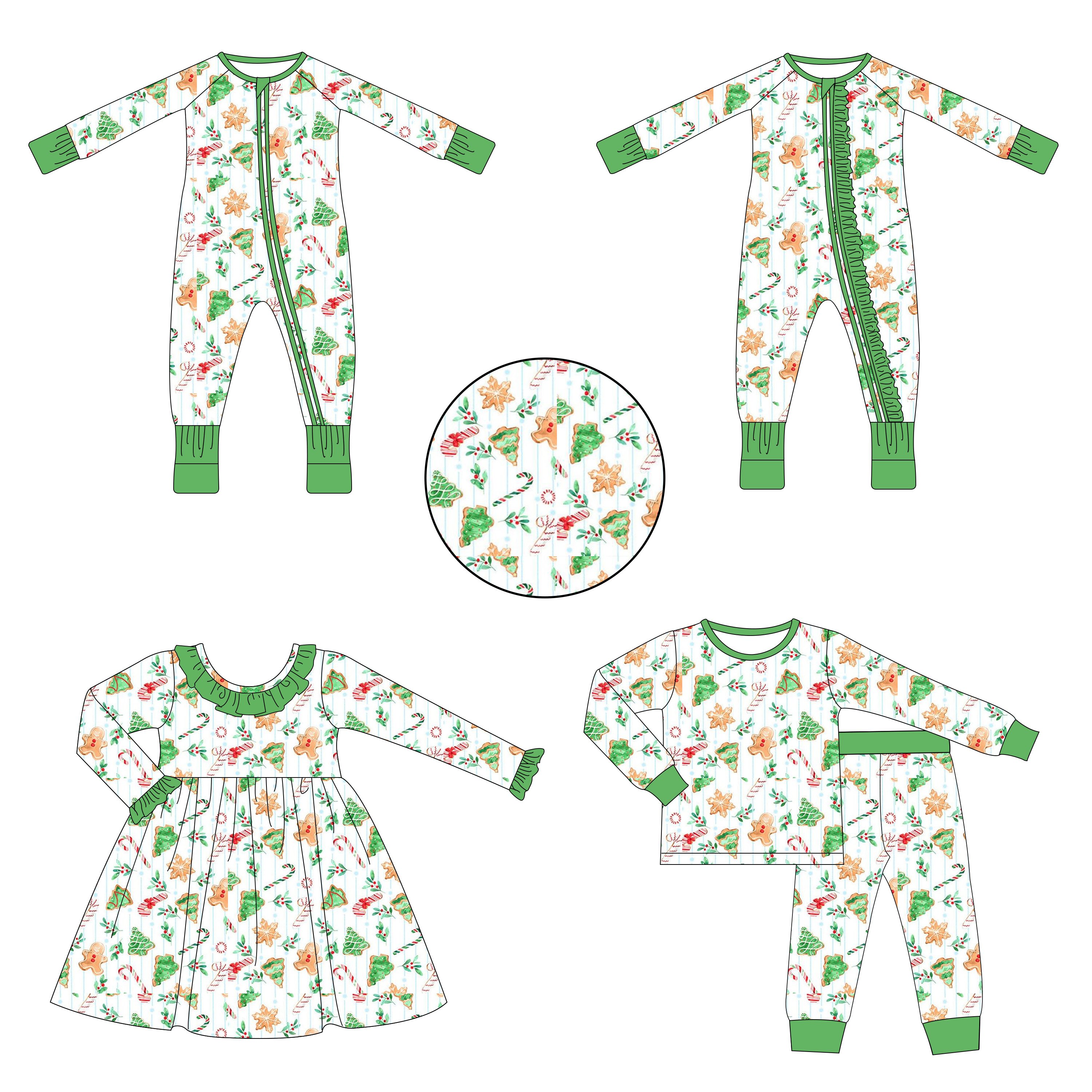 Custom Print Bamboo Fabric Newborn Baby Infant Rompers Clothes Onesie Zipper Bamboo Viscose Toddler Pajamas Sleeper Clothes