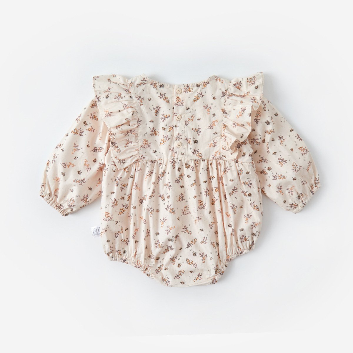 Wholesale 2024 Autumn Baby Clothing Korean Fashion Floral Long Sleeve Cotton Baby Rompers