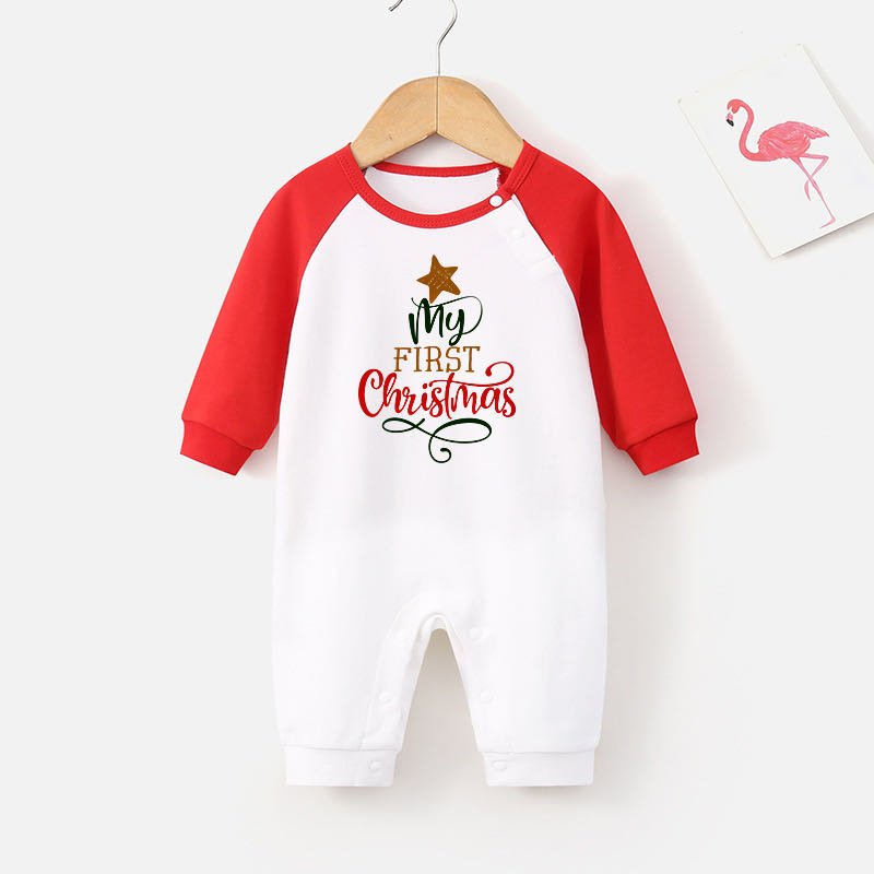 Santa Claus holiday long sleeve baby rompers newborn infant cotton jumpsuit onesies baby clothes Christmas bodysuit for children
