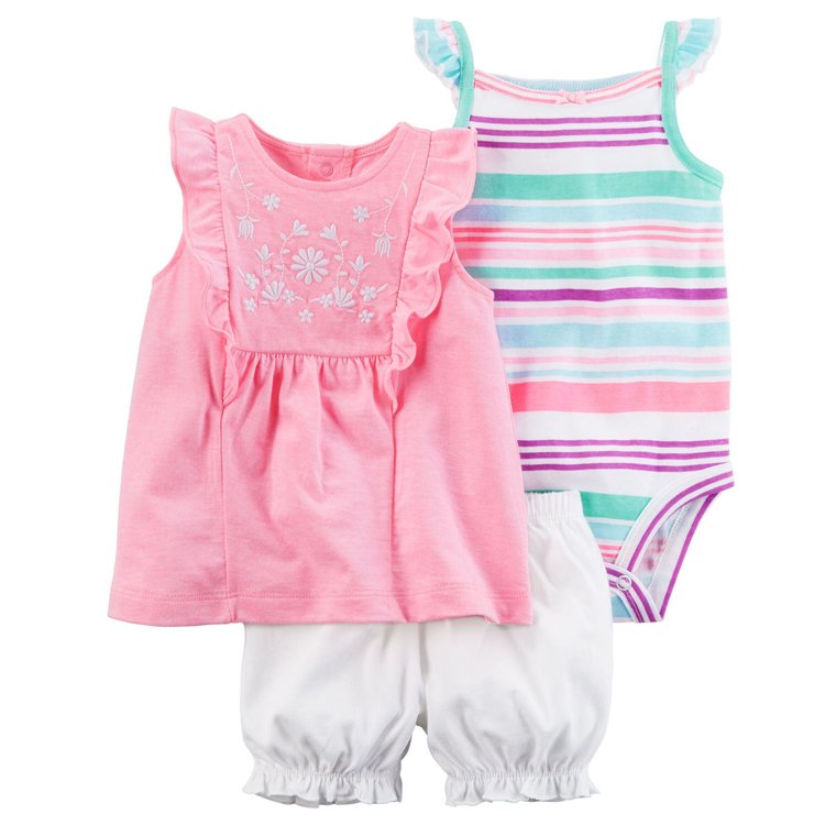 high quality 100% cotton summer baby girl skirts and romper with shorts