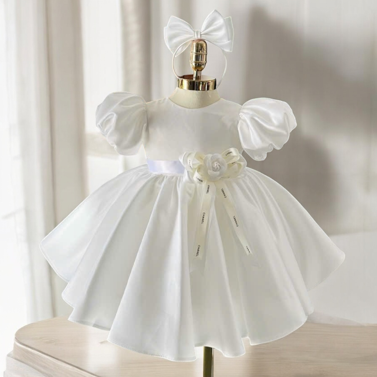2 Princess Chan Floral Dress Short Dress for Girls Summer Cotton Princess OEM ODM Competitive Price 12 Years Age Vietnam Made