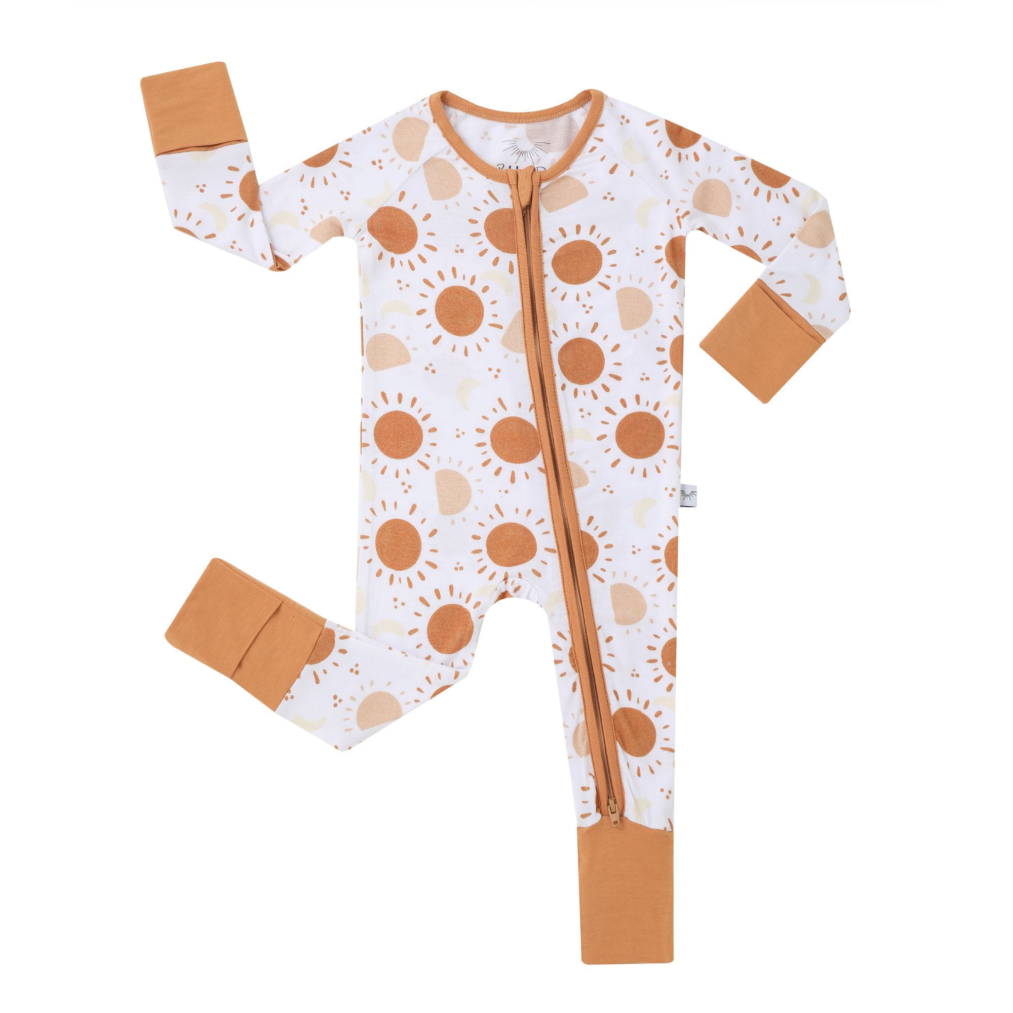 Hot Sale Custom Baby Kids Cotton Double Zipper Pajamas Sleepers Children Toddler Sleepwear Fold Cover Bamboo Baby Rompers