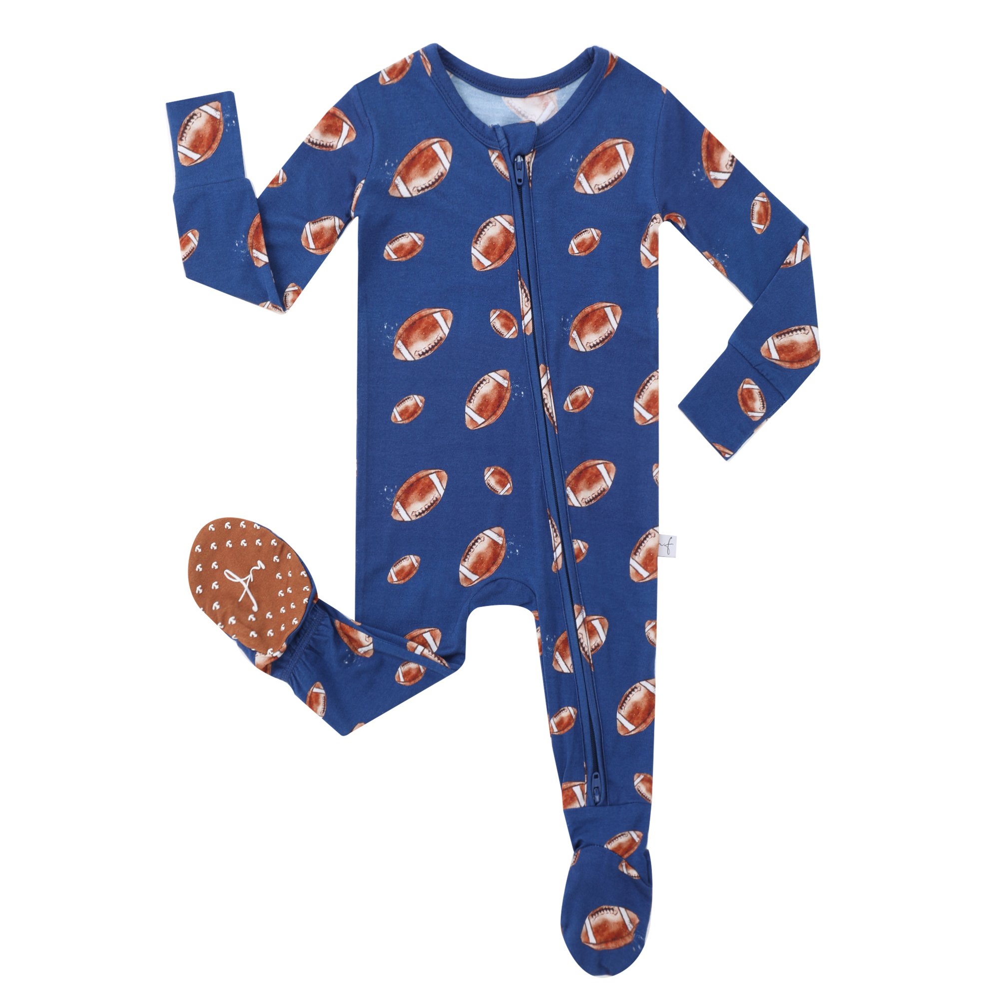 Hot Sale Custom Baby Kids Cotton Double Zipper Pajamas Sleepers Children Toddler Sleepwear Fold Cover Bamboo Baby Rompers