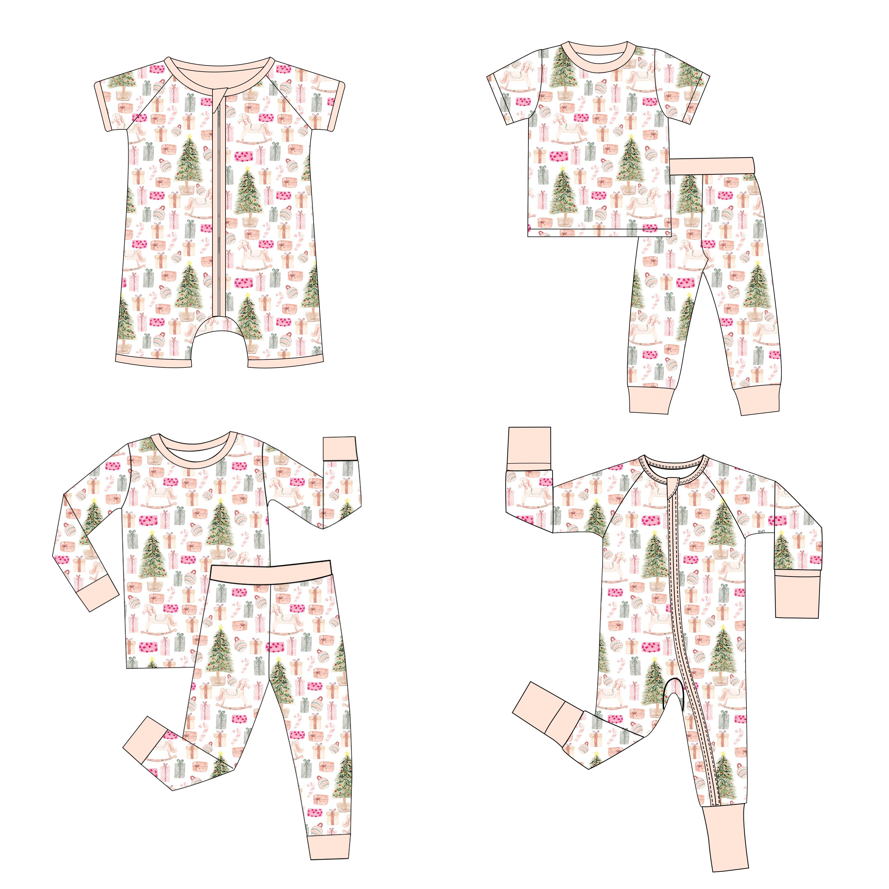 OEM ODM RTS Cheap custom factory low moq bamboo zippy colorful zipper soft baby footie romper pajamas bamboo clothes0-3M