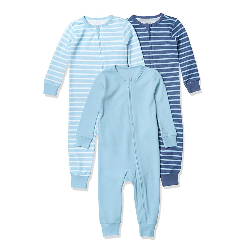 Hot Sale 100% Cotton Organic Bamboo Custom Printed Snap Button Closure for 0-3 Months Newborn Toddler Baby Romper