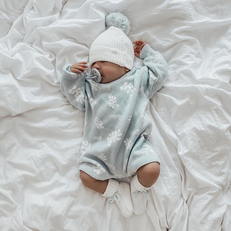 Newborn Baby Winter Cute Jumpsuit Infant Fashion Long Sleeve Romper Kids Girl Custom Floral Knit Playsuit
