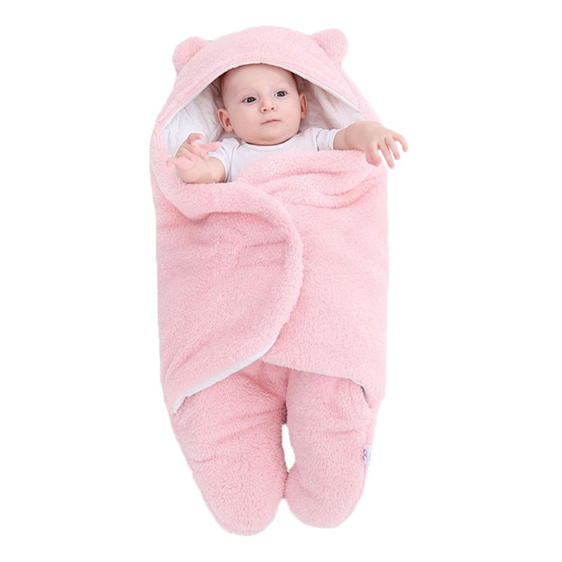 Hot Selling Winter Sleeping Nursery Wrap Ultra Baby Sleep Sack Soft Fluffy Newborn Blanket Infant Baby Sleeping Bag baby romper