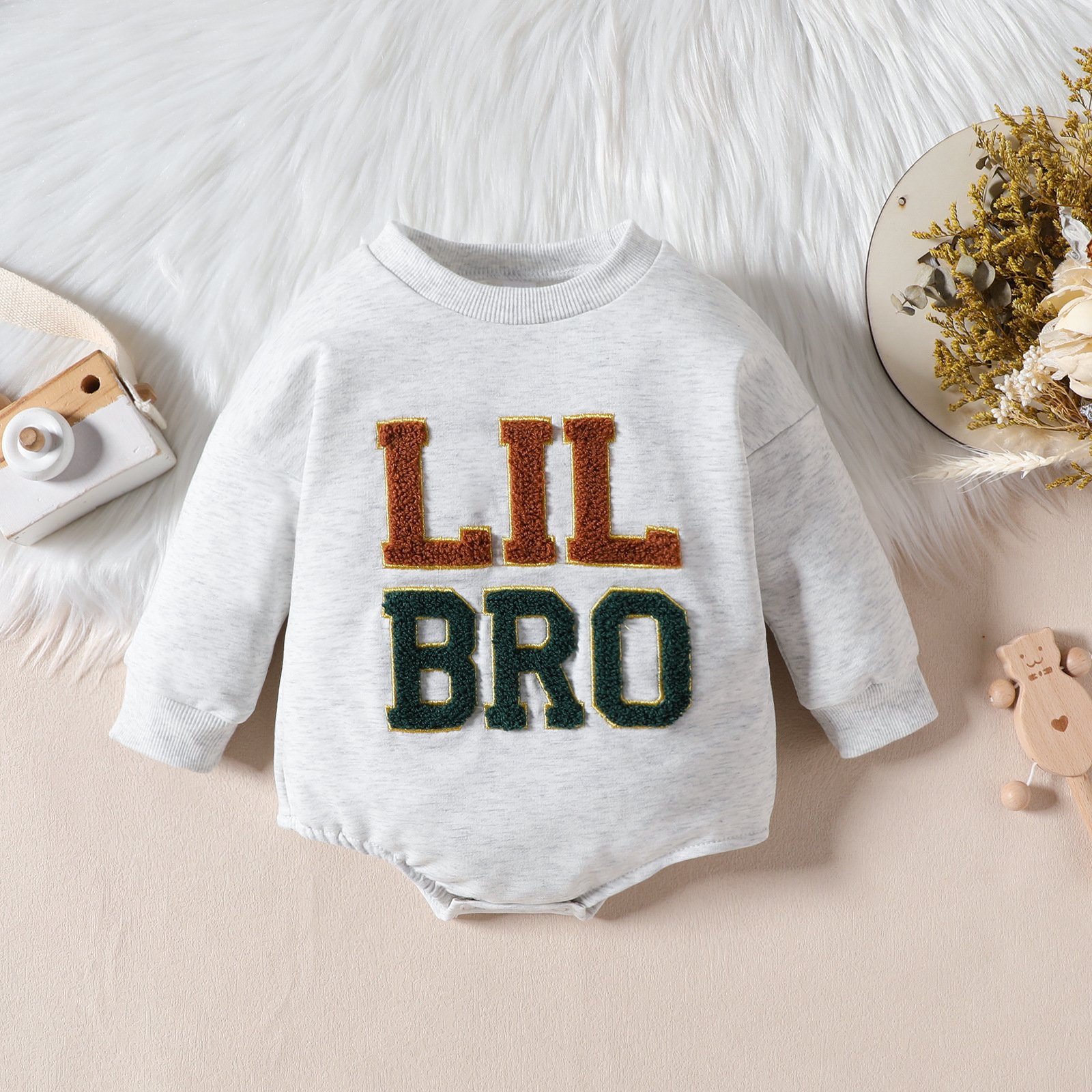 Newborn Baby Romper Embroidery Letter Cloud Sweatshirts Romper Long Sleeve Clothes Infant Jumpsuits Spring Cute 0-18M
