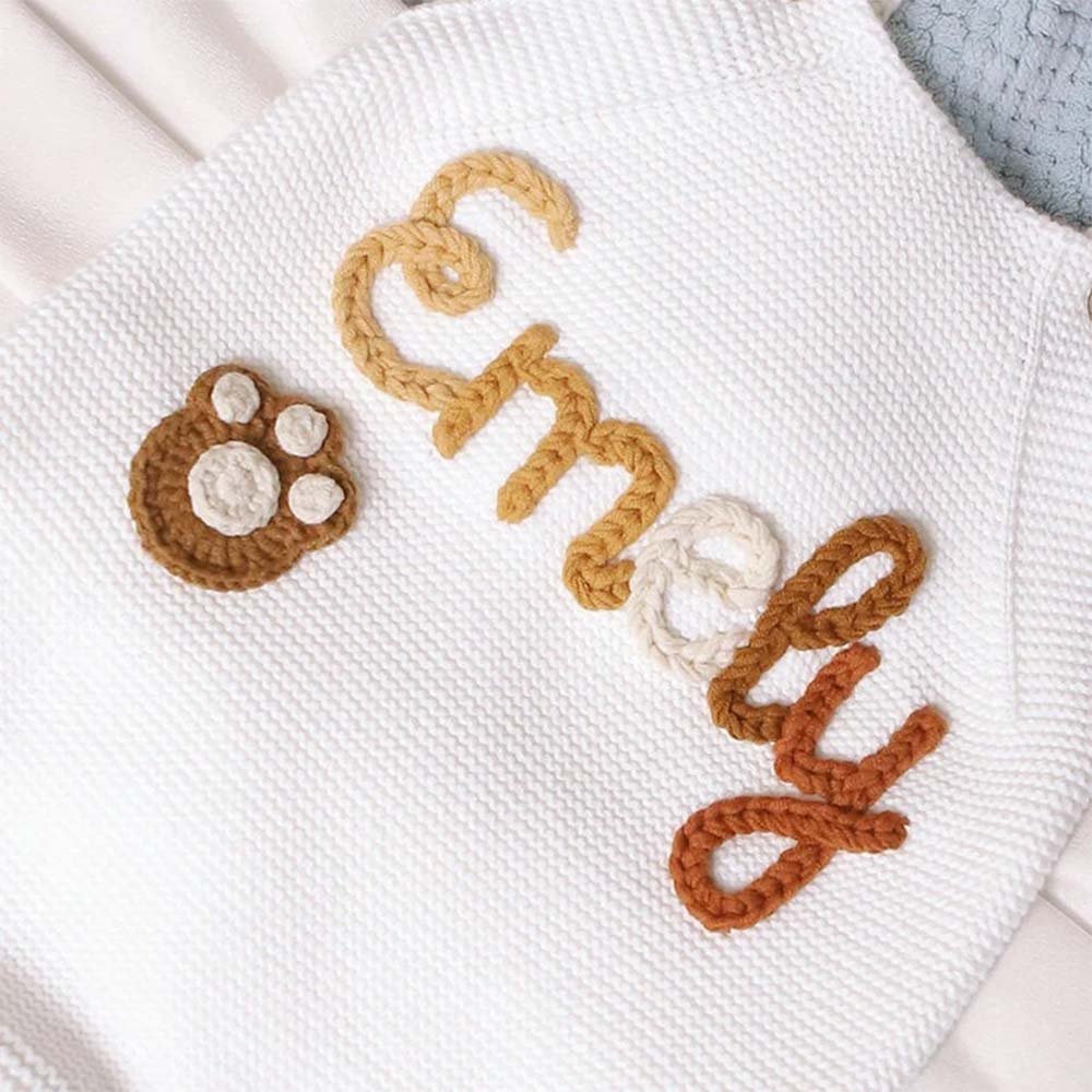 Wholesale Baby Clothing Personalized Summer Cotton Embroidery Name Baby Girls Rompers