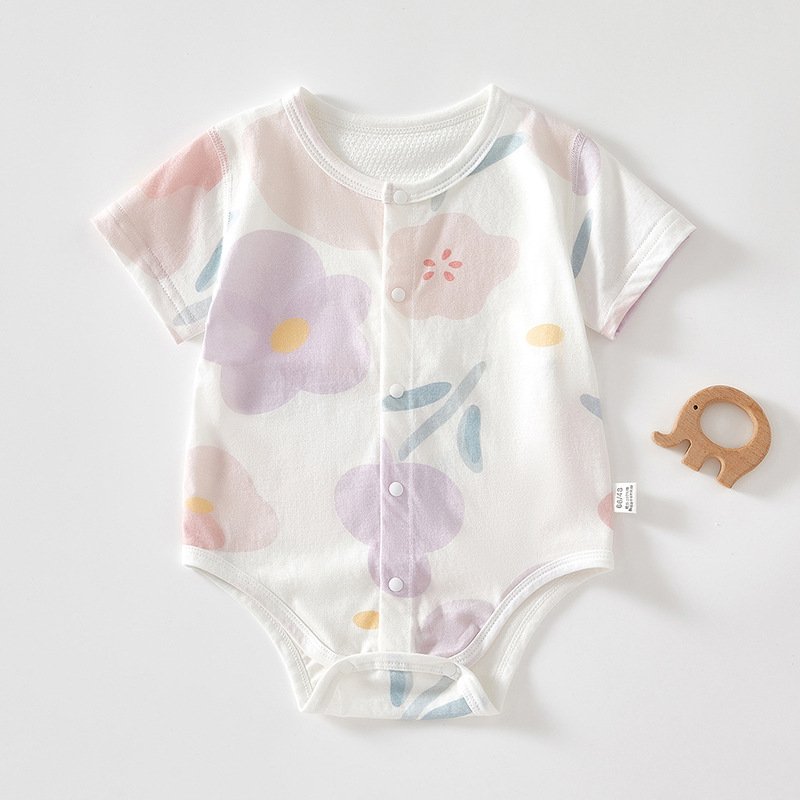 Baby Romper Set Long Sleeve Plaid Baby Girl Romper Red Strawberry
