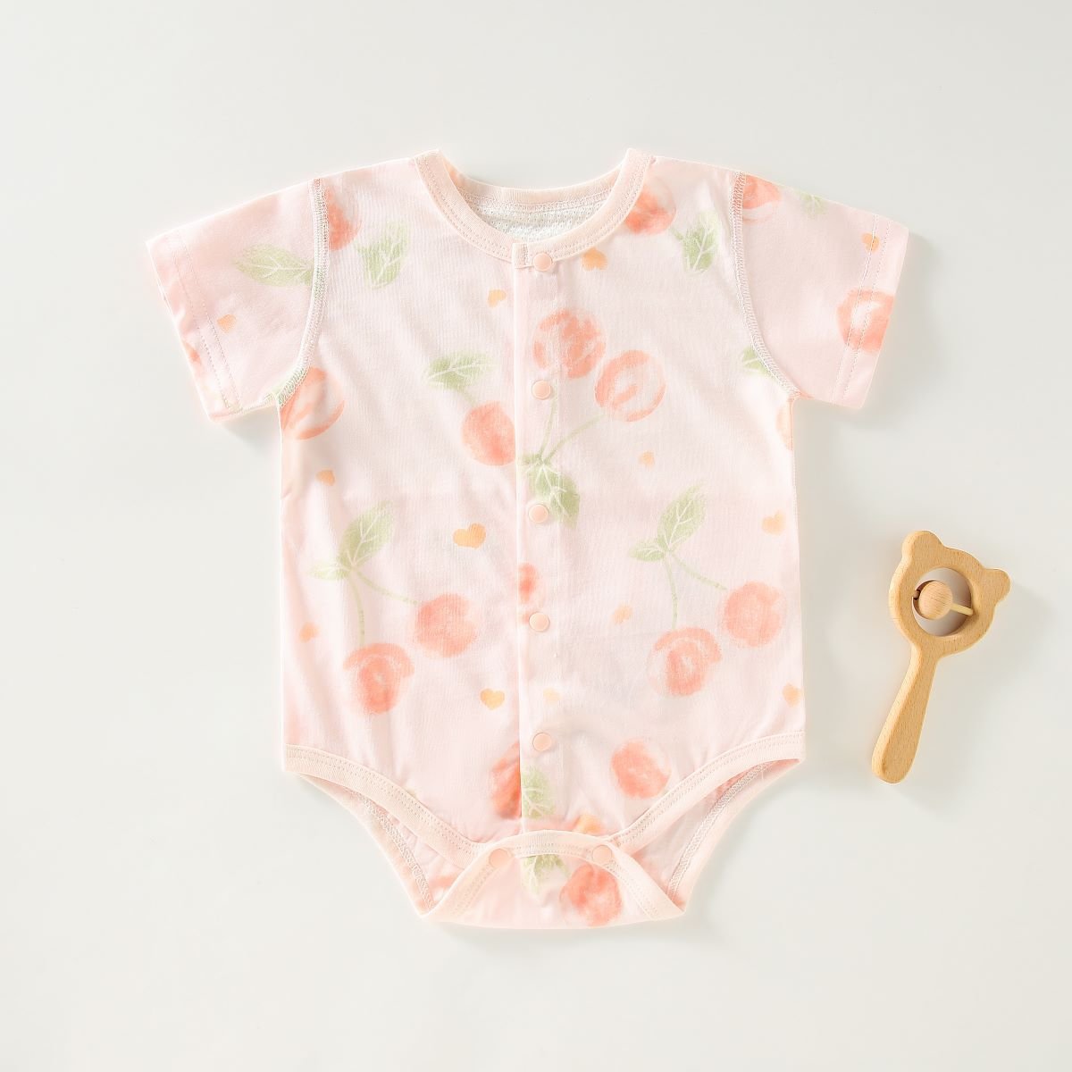 Baby Romper Set Long Sleeve Plaid Baby Girl Romper Red Strawberry