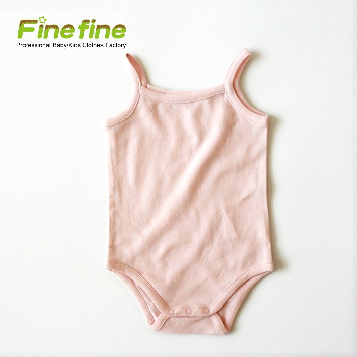 Custom Print Summer Sleeveless Baby Girl Underwear Blank Undershirts For Baby