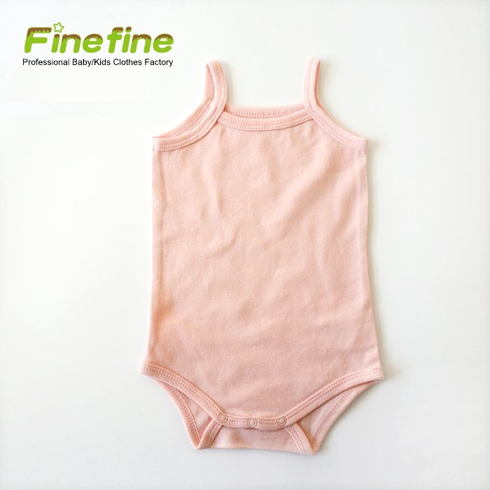 Custom Print Summer Sleeveless Baby Girl Underwear Blank Undershirts For Baby