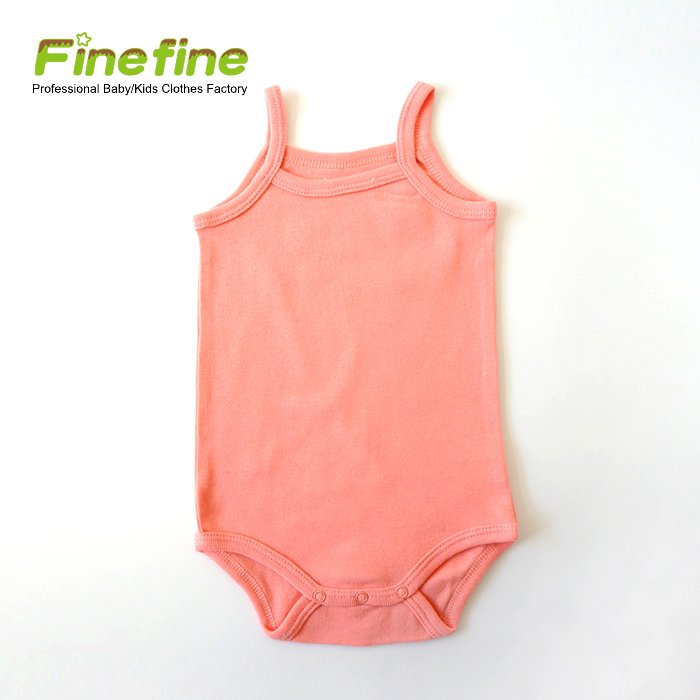Custom Print Summer Sleeveless Baby Girl Underwear Blank Undershirts For Baby