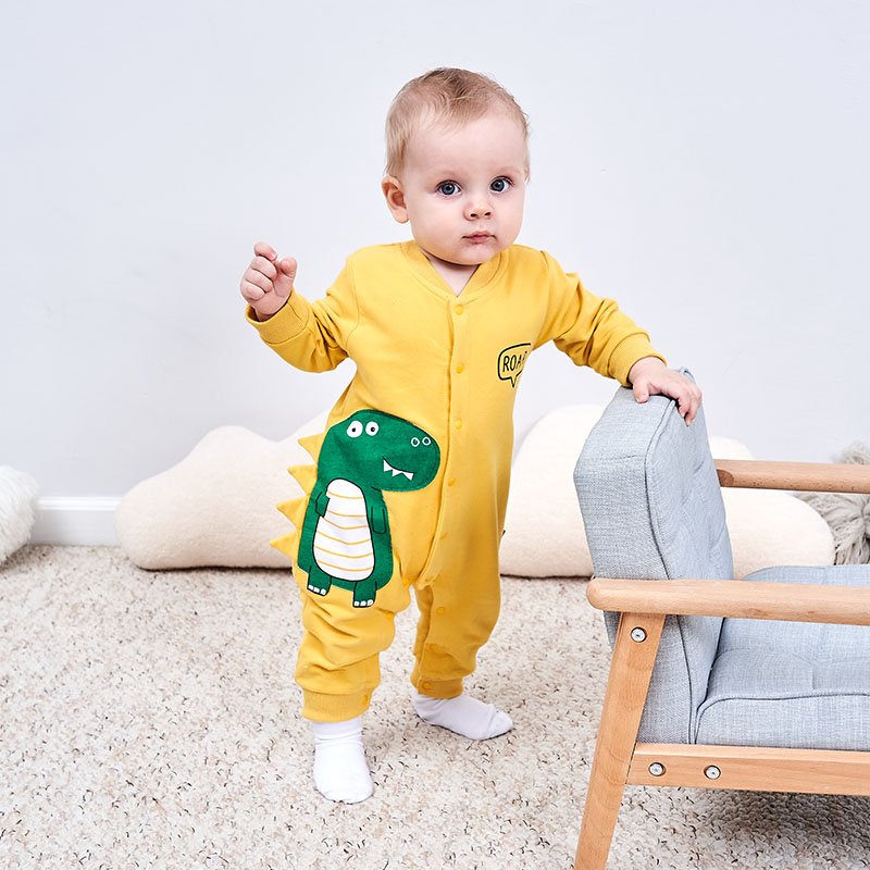 Animal jumpsuit rompers clubwear with dinosaur design baby winter body for outdoor one piece jumpsuit
