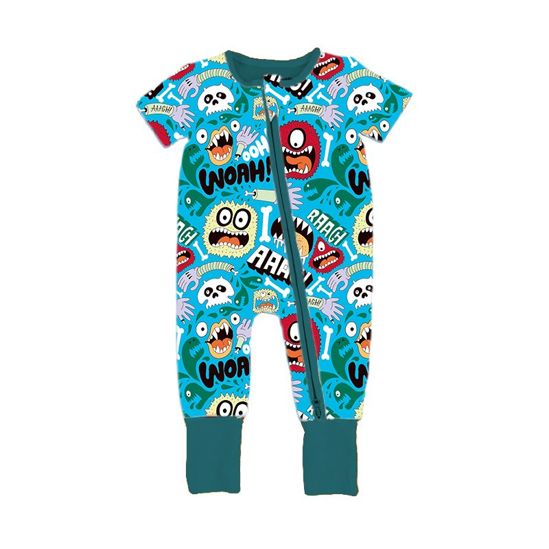customize pattern rompers baby Soft bamboo fiber newborn baby rompers cotta baby rompers girl and boy