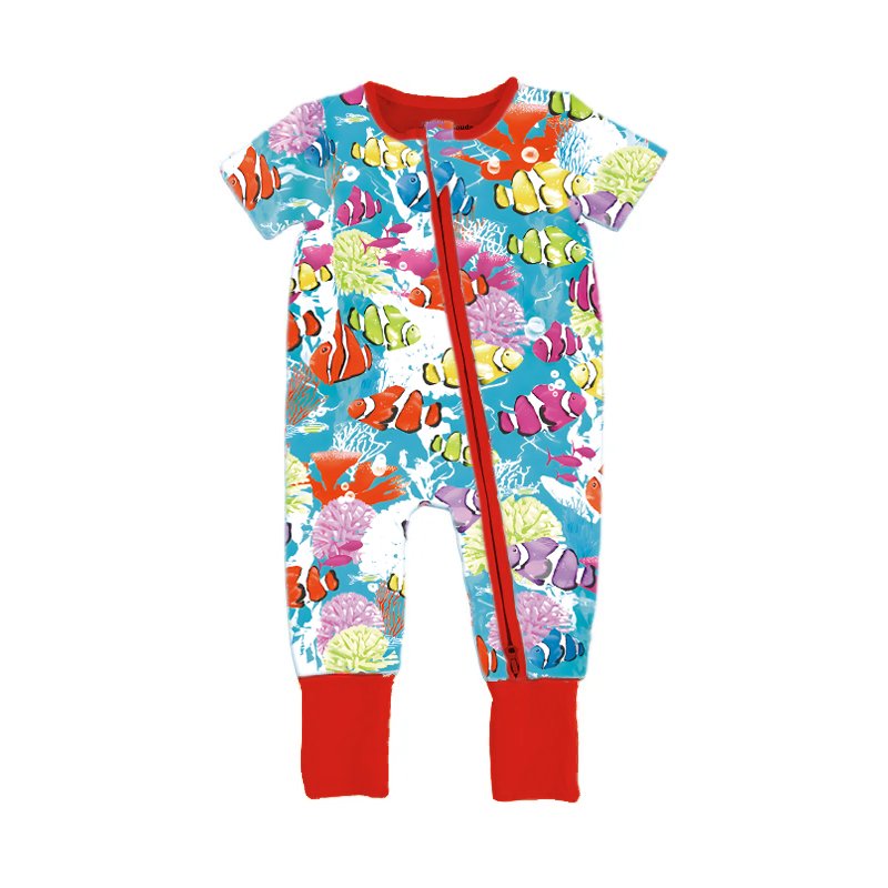 customize pattern rompers baby Soft bamboo fiber newborn baby rompers cotta baby rompers girl and boy