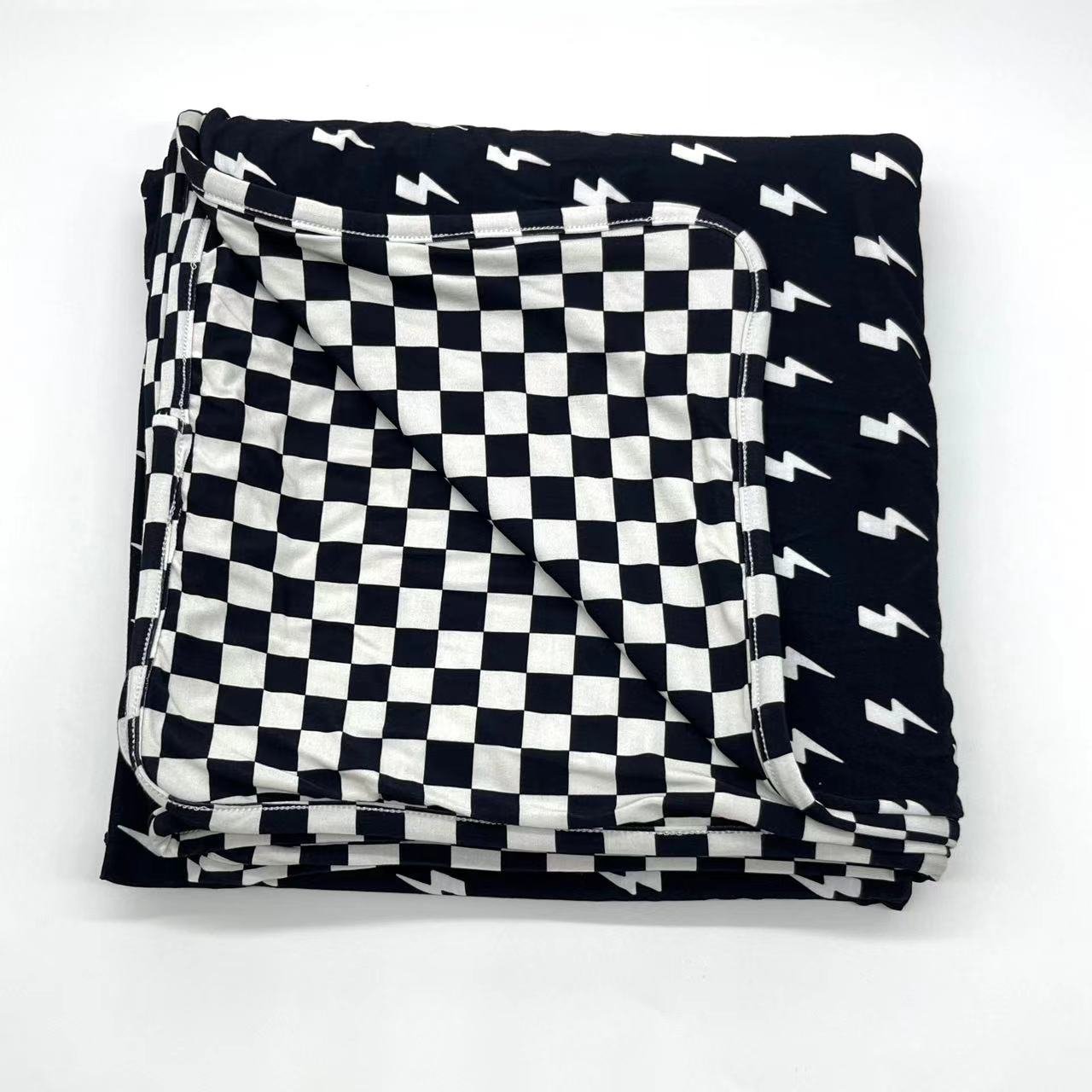 New Soft 2024 Cartoon Custom 95%Bamboo 5%Spandex Toddler Baby Blanket