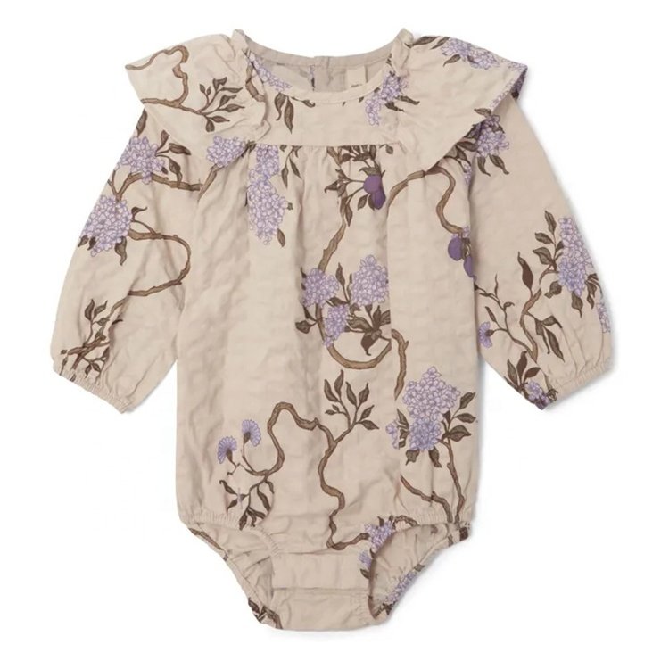 Autumn Baby Long Sleeve Romper 100% Cotton Newborn Baby Flower Clothing Sets Toddler Kids Baby Romper