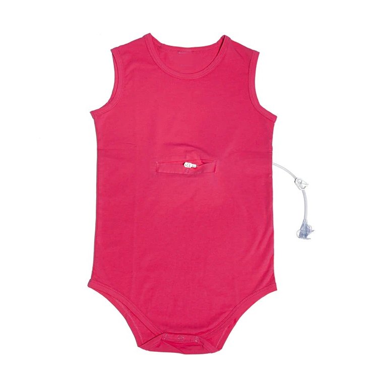iBaifei Custom Organic Cotton Baby Jumpsuit Zipper Rompers Bamboo Onesie Baby Adaptive Clothes G-Tube Pajamas