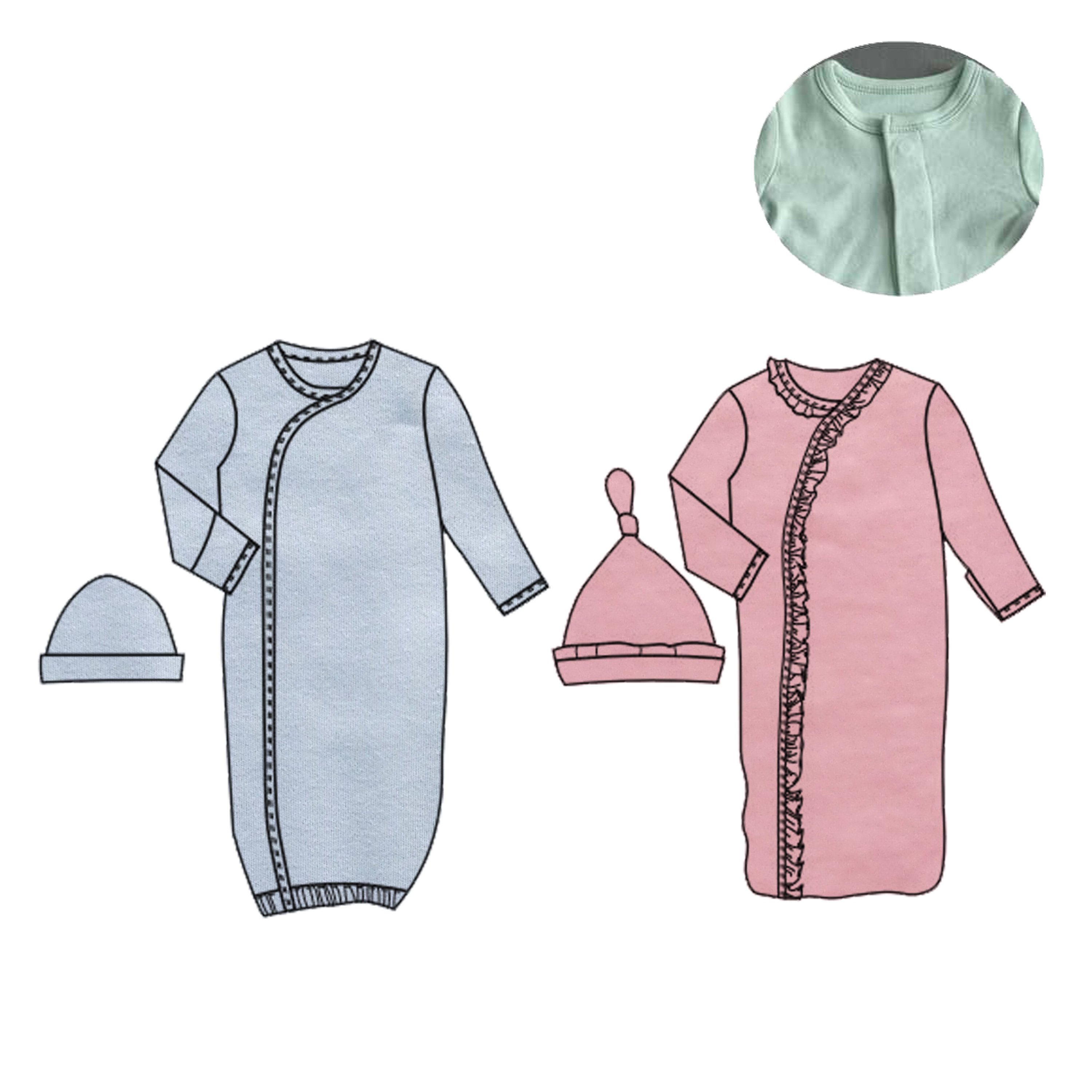 Bamboo Magnetic Baby Rompers European Standard Baby Bodysuit 180-210g Bamboo Footie Convertible Hands Magnets Footed Romper