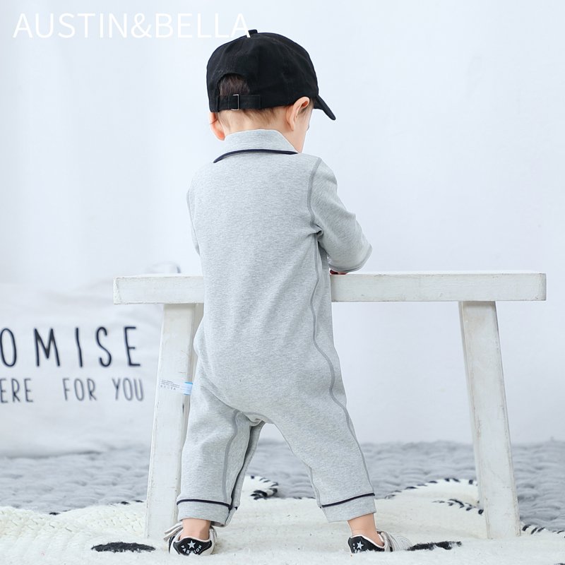 Custom logo design wholesale boutique babies pajamas high quality boys romper clothing baby rompers