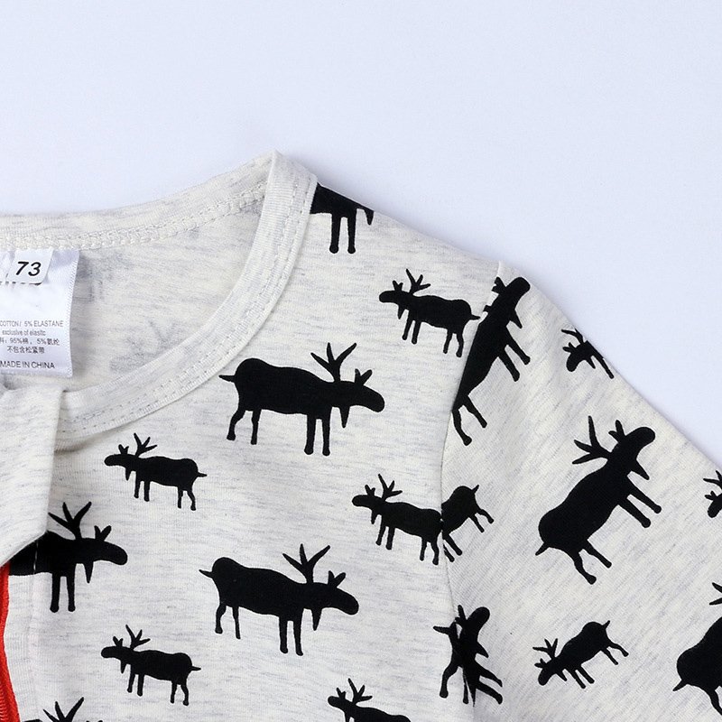 Fashion Print Newborn Summer Full Sleeve Baby Grow Pajamas Checkered Baby Rompers