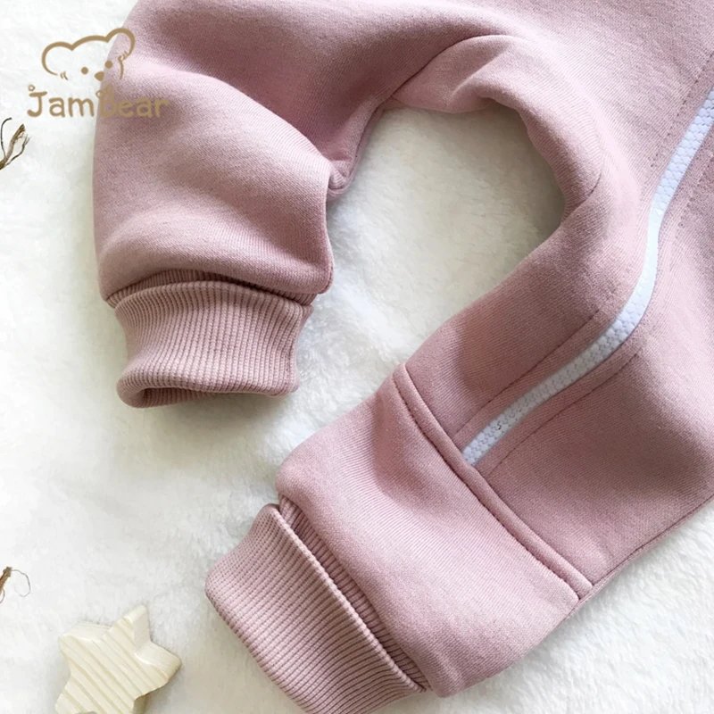 infant organic cotton hoodie romper toddler zipper Baby Clothes baby fleece romper Long sleeve baby romper hoddies for girls